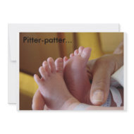 Pitter patter personalized announcement