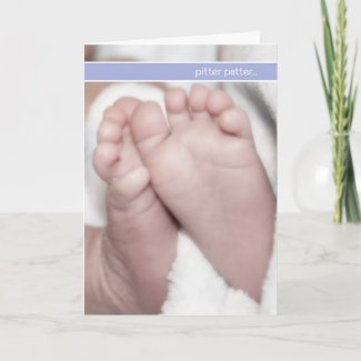 pitter patter pregnancy announcement cards card