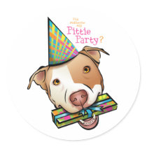 Pittie Party stickers by HardtGraphicArdts Pittie Party stickers