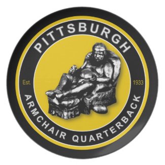 Pittsburgh Armchair Quarterback Plate