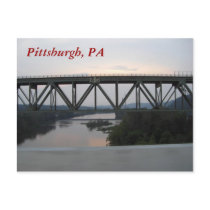 Pittsburgh Bridge Postcard by gubanich Pittsburgh Bridge Postcard