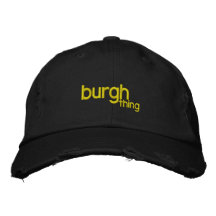 Pittsburgh (burgh thing) Hat Embroidered Baseball Cap