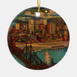 Pittsburgh By Moonlight Ornament