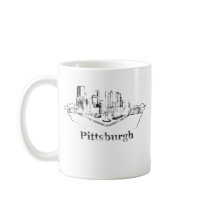 Pittsburgh City Skyline Logo Mug