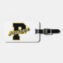 Pittsburgh Letter Tag For Bags