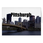 Pittsburgh PA Skyline with Pittsburgh in the Sky Greeting Card