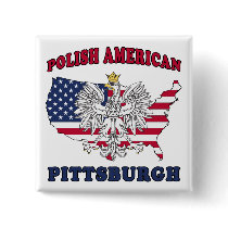 Pittsburgh Pennsylvania Polish buttons
