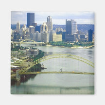 Pittsburgh Pennsylvania Rivers Fridge Magnet