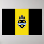 Pittsburgh, Pennsylvania, United States flag Poster