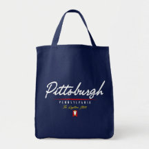 Pittsburgh Script Tote Bag