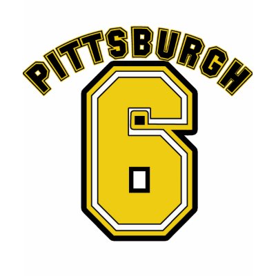 Pittsburgh Six T Shirt by greenbaby