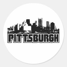 Pittsburgh Skyline Stickers