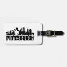 Pittsburgh Skyline Tag For Bags