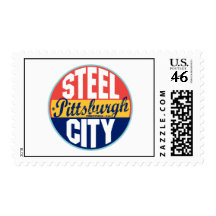 Pittsburgh Vintage Label Postage Stamps