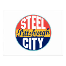 Pittsburgh Vintage Label Postcard