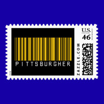 Pittsburgher Barcode tee dark stamps