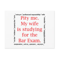 Pity me...wife postcards by lawstuff Pity me...wife postcards