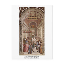 Pius Ii Appointed Pope By Bernardino Di Betto Postcard
