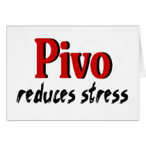 Pivo reduces stress cards
