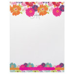 PixDezine Alegre Retro Floral Customized Letterhead