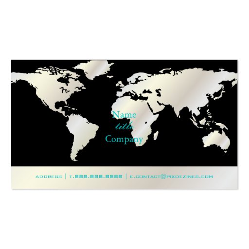 PixDezine Going Global business card (front side)