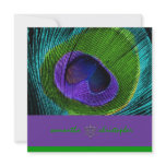PixDezine Psychedelic Peacock feather invitations