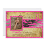 PixDezines 2012 Graduation/Vintage/zebra/diy color Personalized Announcement