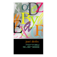 PixDezines ABC, Greek Alpha Business Card