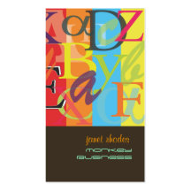 PixDezines ABC, Greek Alpha Business Card
