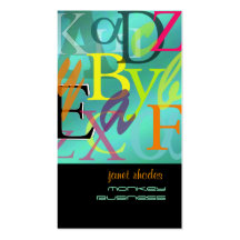 PixDezines ABC, Greek Alpha Business Card