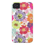 PixDezines Alegre Retro Floral, DIY background iPhone 4 Case-Mate Case