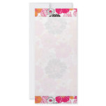 PixDezines Alegre Retro Floral, Marketing Ensemble Rack Card Design