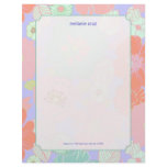 PixDezines Alegre Retro Floral, Monogram available Customized Letterhead