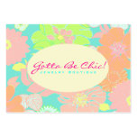 PixDezines Alegre Retro Floral, Pastel/DIY color!! Business Card Template