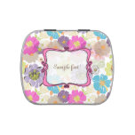 PixDezines alegre retro floral/wedding favors Jelly Belly Tin at Zazzle