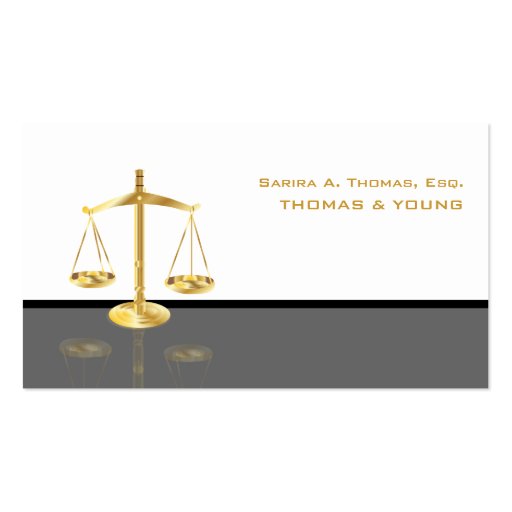 PixDezines attorney, custom color!!! Business Card Templates (front side)