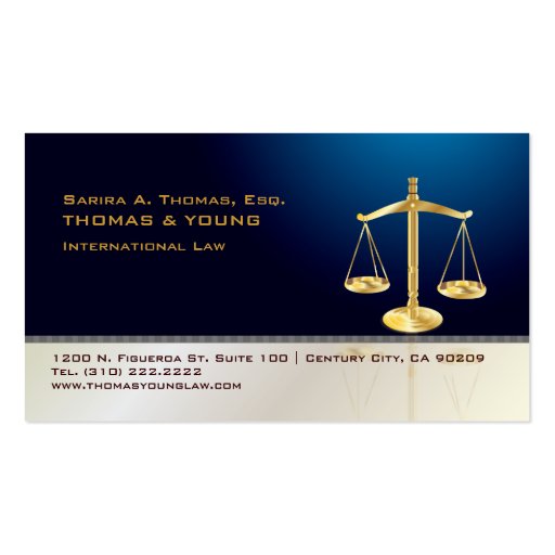 PixDezines attorney, sassy pinstripes, DIY color! Business Card Template (back side)