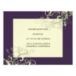PixDezines Aubergine Swirls | reception cards Announcements