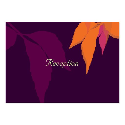 PixDezines autumn reception cards/diy fonts Business Card Templates (front side)
