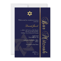 PixDezines Bar Mitzvah/diy color..Navy Blue/gold Personalized Invites