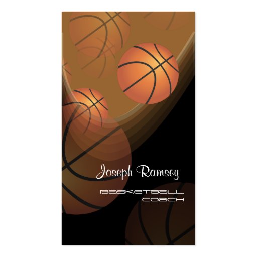 PixDezines Basketball Coach/DIY background color Business Card Templates