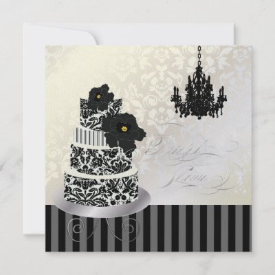 black white wedding cakes