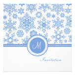 PixDezines blue ice/snowflakes invitations