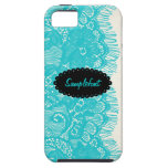 PixDezines blue lace iPhone 5 Covers