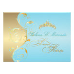 PixDezines blue topaz tiara/sweet 16 invitations