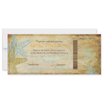 PixDezines Boarding Pass+Beach Wedding Invitations