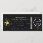 PixDezines boarding pass/nautical compass invitations