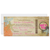PixDezines Boarding Pass to Paradise Personalized Invitations