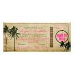 PixDezines Boarding Pass/vintage twin palms Custom Invitations