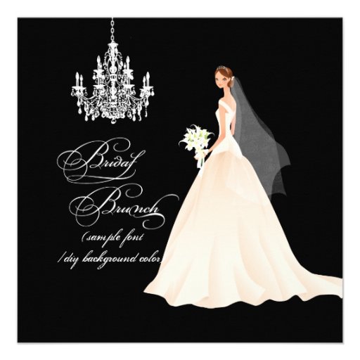 PixDezines bridal brunch/DIY occasion+color Custom Announcement